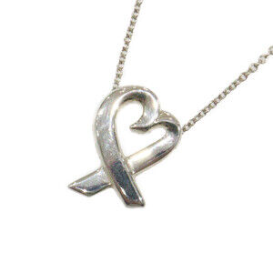 TIFFANY Co Loving Heart Necklace Silver Bag Jewelry